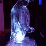 penguin ice sculpture