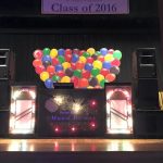 disco set up with balloons