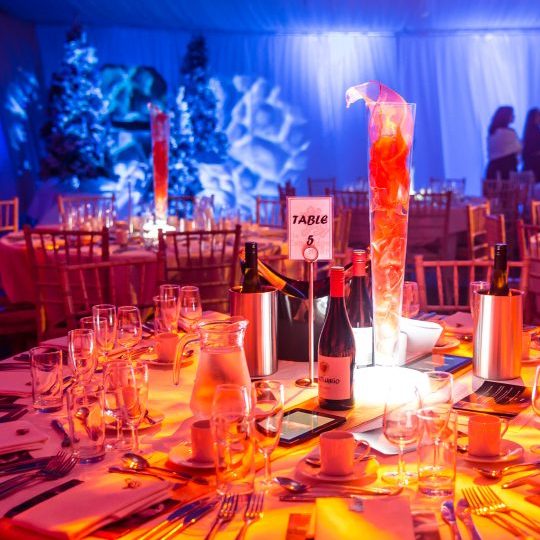 Event lighting and table decor